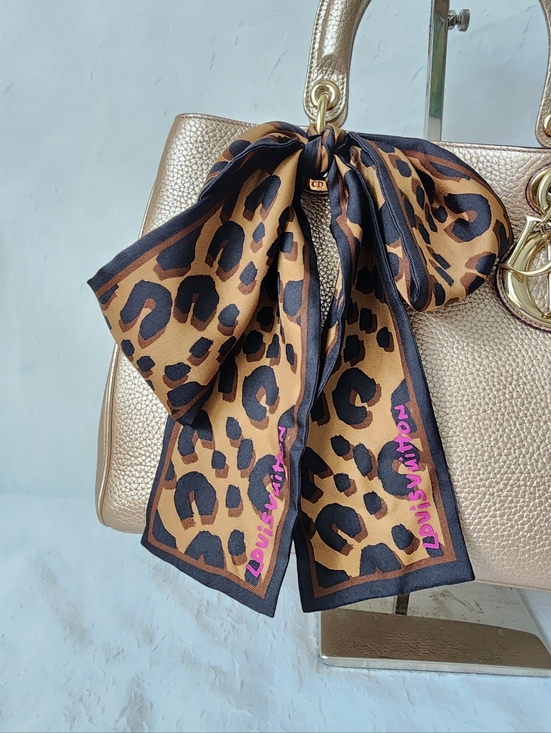 Louis Vuitton Other - Auth Louis Vuitton Leopard Print Silk Bandeau